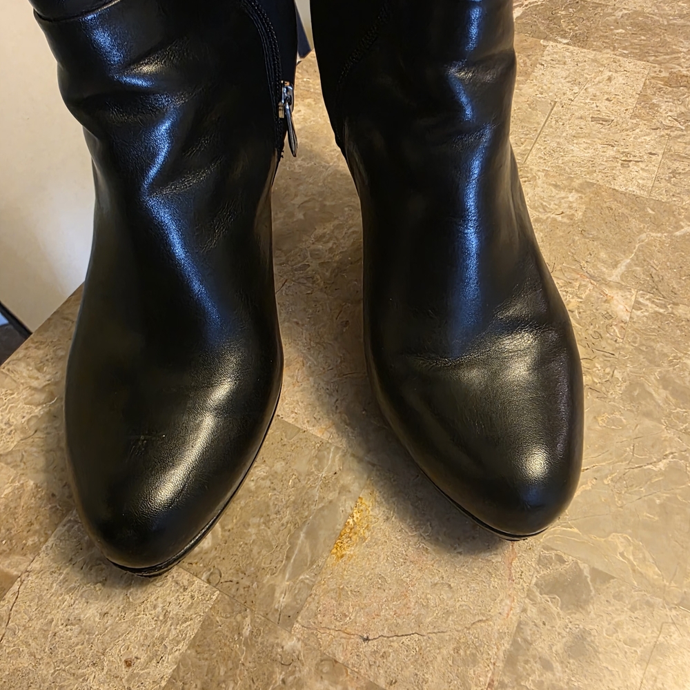 Adrienne Vittadini Black Over the Knee Boots - Picture 4 of 6